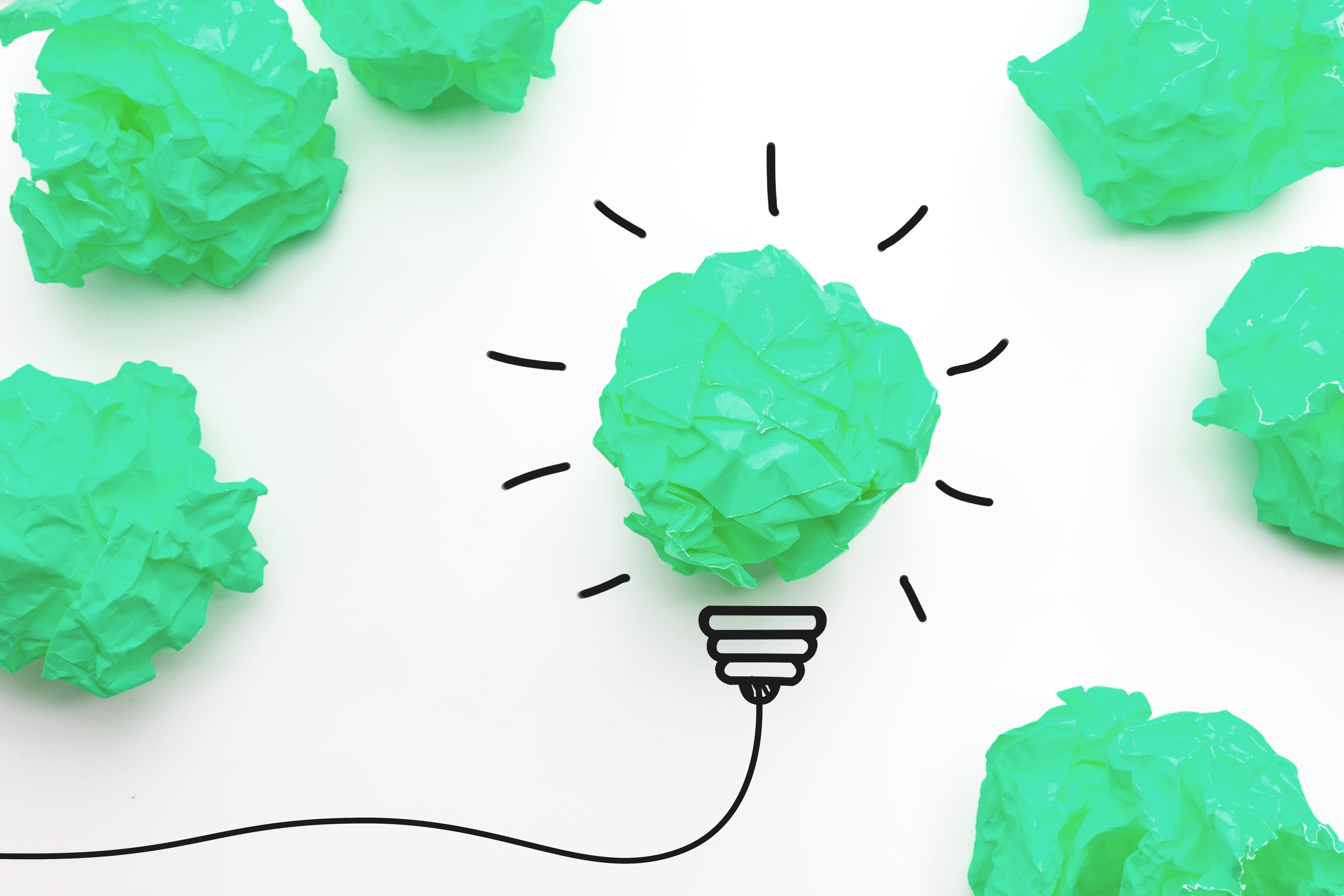 Ideas Lamparita Papel verde